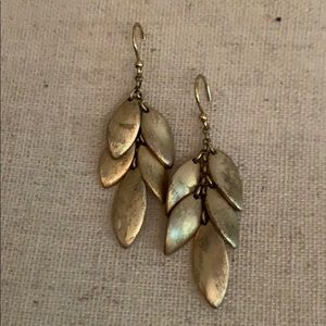 Brushed gold Ann Taylor earrings